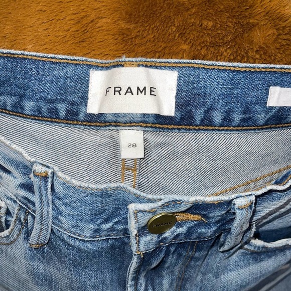 Frame Denim Le Piper Jean Ellington Rips Cropped Jeans - Picture 10 of 13